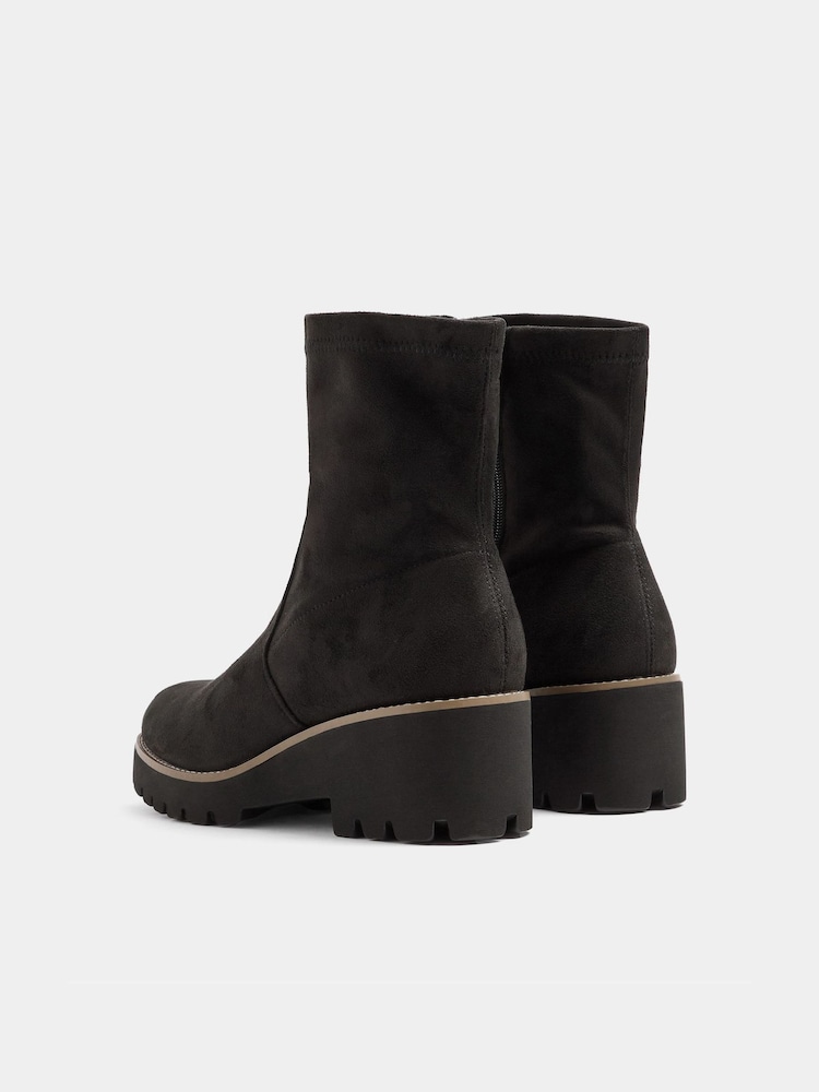 Yours Curve Botas de Cuñas Elásticos de Antelina - Imagen 4 de 4 Yours Curve Botas de Cuñas Elásticos de Antelina - Imagen 4 de 4