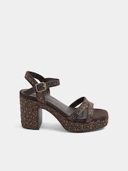 Қоңыр - Yours Curve Diamante Heel Sandals - 5суретінің 3 суреті
