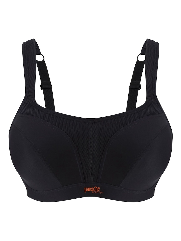 Panache Black Power Wired Padded Sports Bra - Image 5 of 5