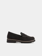 Yours Curve Black Extra Wide Fit Faux Suede Loafers - Image 3 of 5