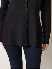 M&Co Black Peplum Cardigan - Image 4 of 6