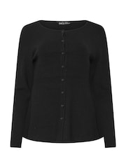 M&Co Black Peplum Cardigan - Image 5 of 6