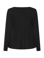 M&Co Black Peplum Cardigan - Image 6 of 6