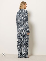 Long Tall Sally Blue Celestial Soft Touch Pyjamas Set - Image 3 of 6