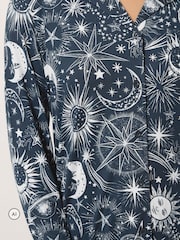 Long Tall Sally Blue Celestial Soft Touch Pyjamas Set - Image 4 of 6