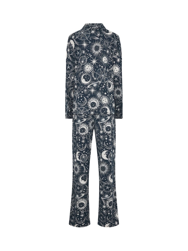 Long Tall Sally Blue Celestial Soft Touch Pyjamas Set - Image 6 of 6
