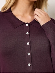 Lila - M&Co Halv Knappslå Jumper - Bild 5 av 7