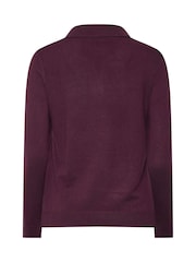 Lila - M&Co Halv Knappslå Jumper - Bild 7 av 7