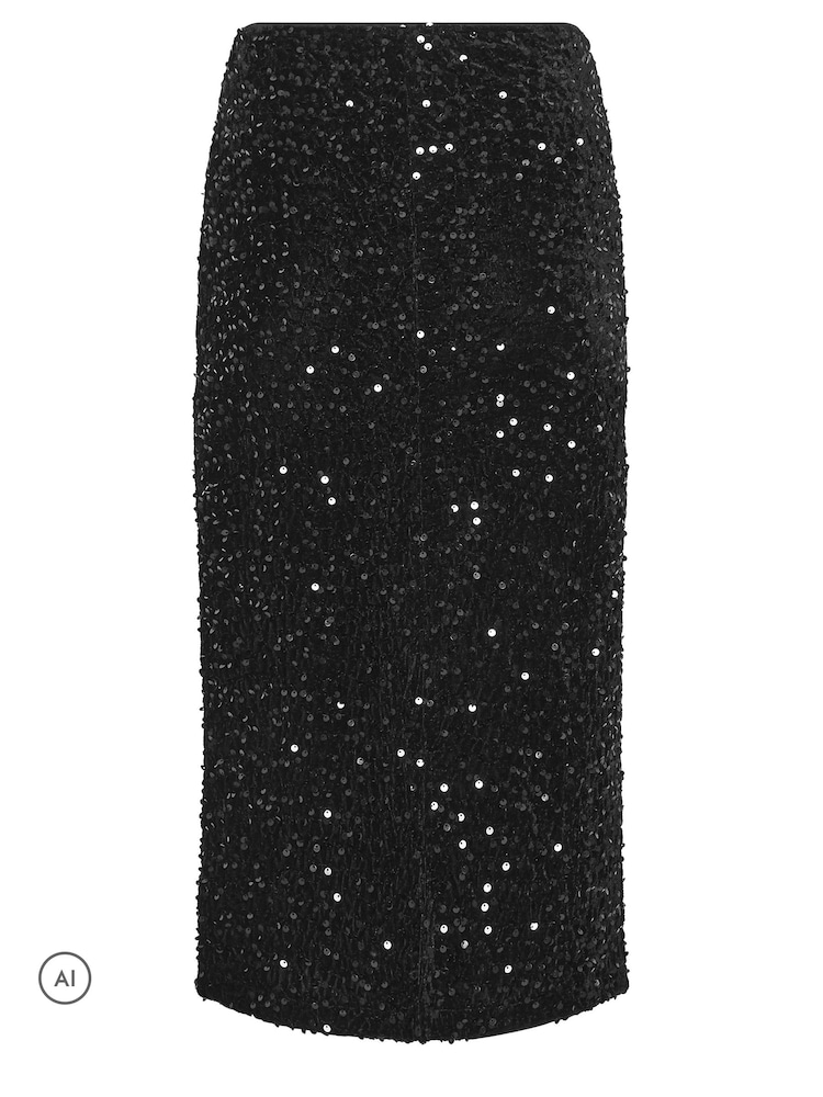 Falda larga de terciopelo con lentejuelas de M&Co Petite - Imagen 6 de 6 Falda larga de terciopelo con lentejuelas de M&Co Petite - Imagen 6 de 6