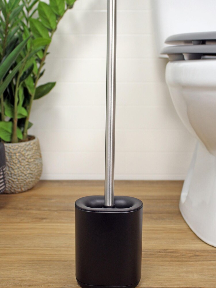Showerdrape Black Keto Toilet Brush Holder - Image 1 of 4