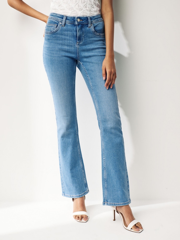 Mid Blue Wash Supersoft Bootcut Jeans - Image 1 of 6