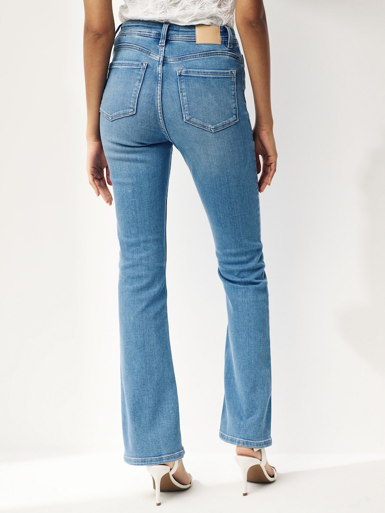 Middenblauw met wassing - Superzachte bootcut-jeans - Image 3 of 6