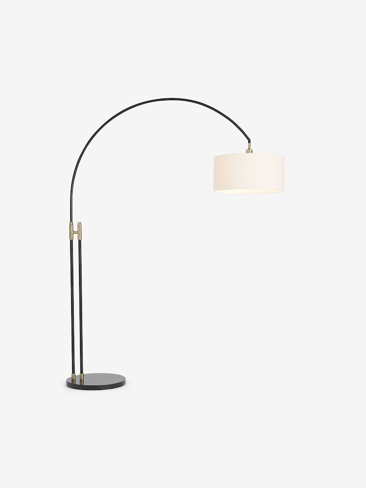 MADE.COM Brass Teo Arch Floor Lamp - Image 2 of 4