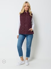 M&Co Purple Quilted Gilet - Image 2 of 6