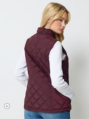 M&Co Purple Quilted Gilet - Image 3 of 6