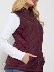 M&Co Purple Quilted Gilet - Image 4 of 6