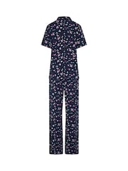 Long Tall Sally Blue Heart Soft Touch Pyjamas Set - Image 6 of 6