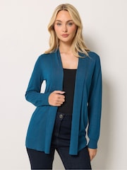 M&Co Blue Shawl Collar Cardigan - Image 1 of 6