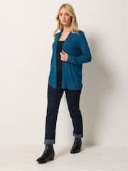 M&Co Blue Shawl Collar Cardigan - Image 2 of 6
