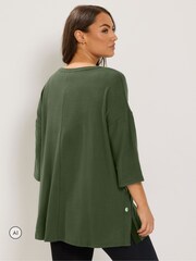 Yours Curve Green Side Button Top - Image 3 of 4
