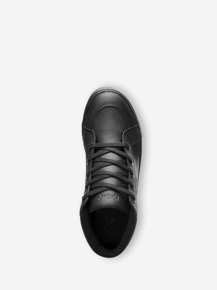 Kickers Black Youth Tovni Hi Leather Shoes - Image 10 of 13