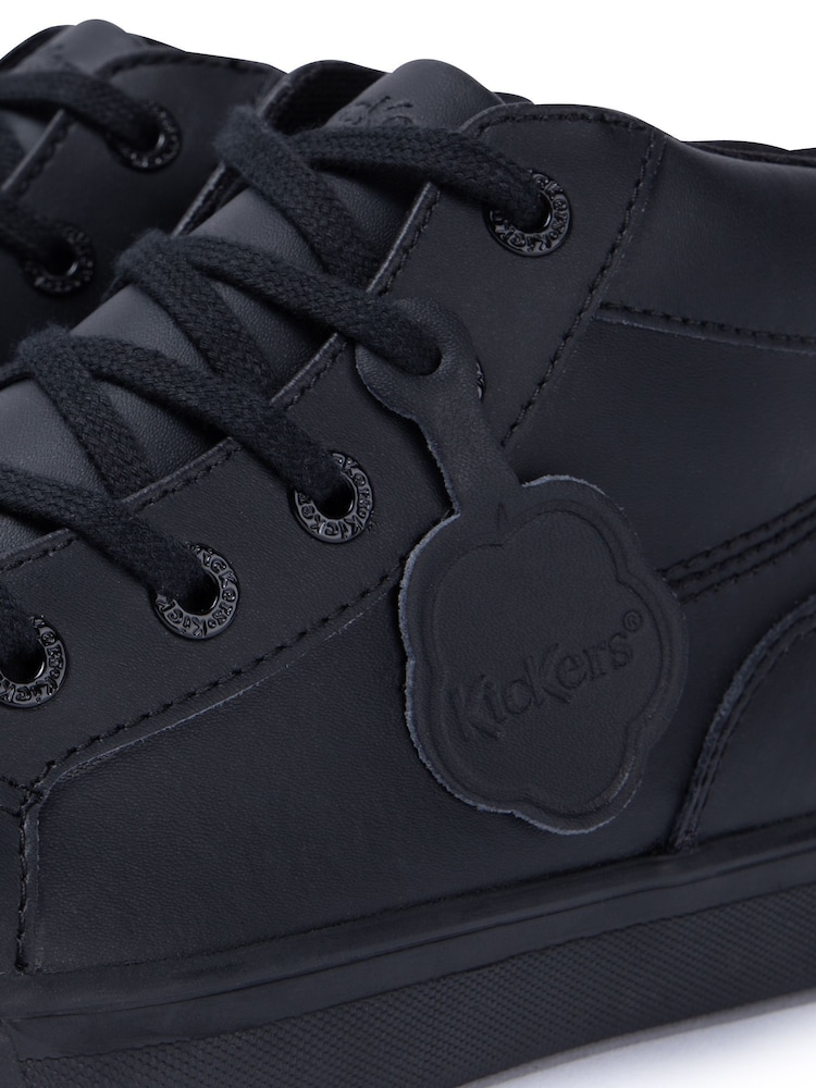Kickers Black Youth Tovni Hi Leather Shoes - Image 13 of 13