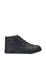 Kickers Black Youth Tovni Hi Leather Shoes - Image 3 of 13