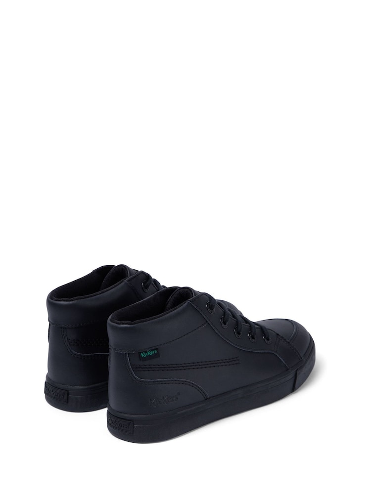 Kickers Black Youth Tovni Hi Leather Shoes - Image 8 of 13