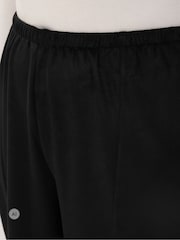 Yours Curve Black Faux Suede Barrel Leg Trousers - Image 4 of 4