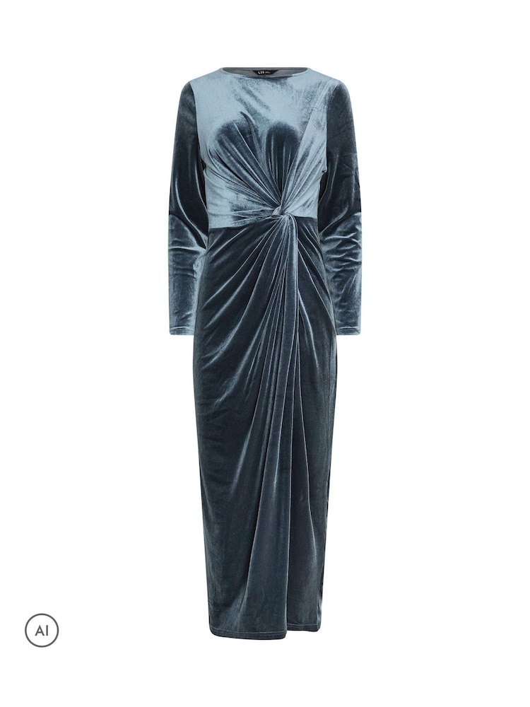 grey velvet maxi dress Buy Long Tall Sally Twist Front from Next USA snatchedwaist