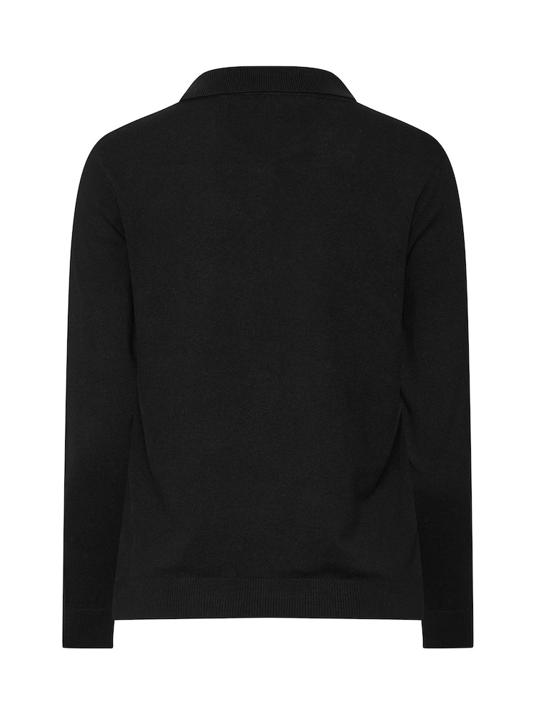 Svart - M&Co Halv Knappslå Jumper - Bild 7 av 7