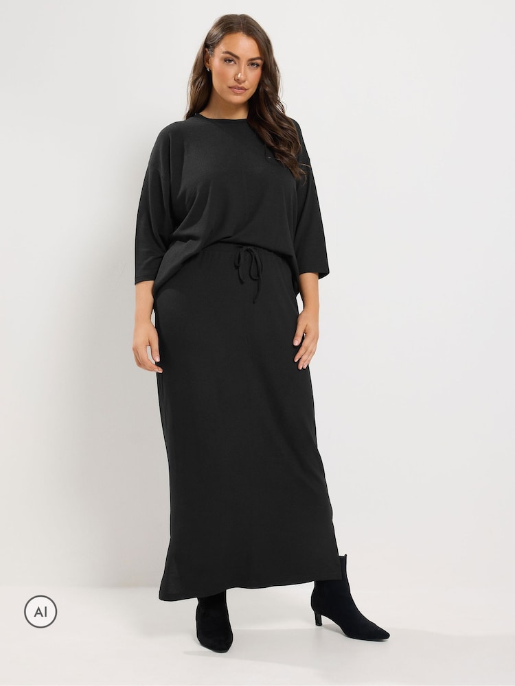 Yours Curve Black Tube Skirt - Image 2 of 6 Yours Curve Black Tube Skirt - Image 2 of 6