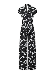 HotSquash Black Jersey Wide Leg Jumpsuit - Image 3 of 3