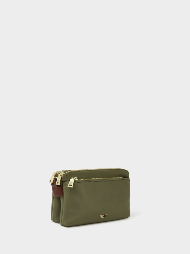Osprey London Green The Voyage Nylon Cross-Body Bag - Image 2 of 5 Osprey London Green The Voyage Nylon Cross-Body Bag - Image 2 of 5