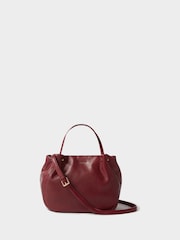 Osprey London Red The Small Puff Ball Leather Shoulder Bag - Image 1 of 5