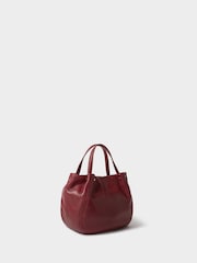 Osprey London Red The Small Puff Ball Leather Shoulder Bag - Image 2 of 5