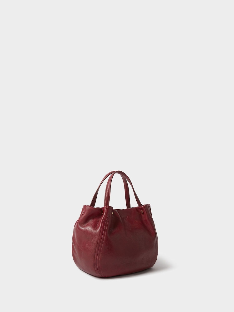 Osprey London Red The Small Puff Ball Leather Shoulder Bag - Image 2 of 5 Osprey London Red The Small Puff Ball Leather Shoulder Bag - Image 2 of 5
