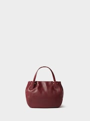 Osprey London Red The Small Puff Ball Leather Shoulder Bag - Image 3 of 5