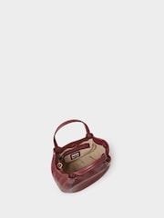 Osprey London Red The Small Puff Ball Leather Shoulder Bag - Image 4 of 5