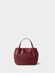 Osprey London Red The Small Puff Ball Leather Shoulder Bag - Image 5 of 5