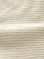Ecru White Slim Fit Corduroy Chino Trousers - Image 11 of 11