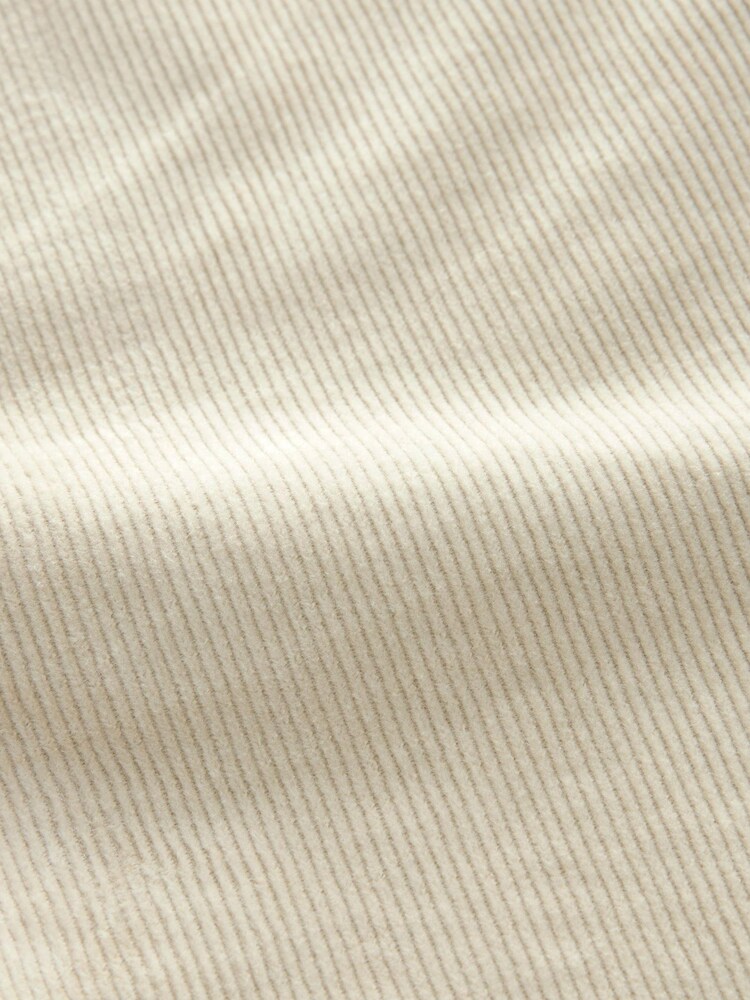 Ecru White Slim Fit Corduroy Chino Trousers - Image 11 of 11