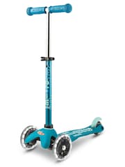 Micro Scooter Aqua Blue Mini Deluxe LED Three Wheel Scooter 2-5 Years - Image 2 of 5