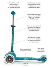 Micro Scooter Aqua Blue Mini Deluxe LED Three Wheel Scooter 2-5 Years - Image 5 of 5