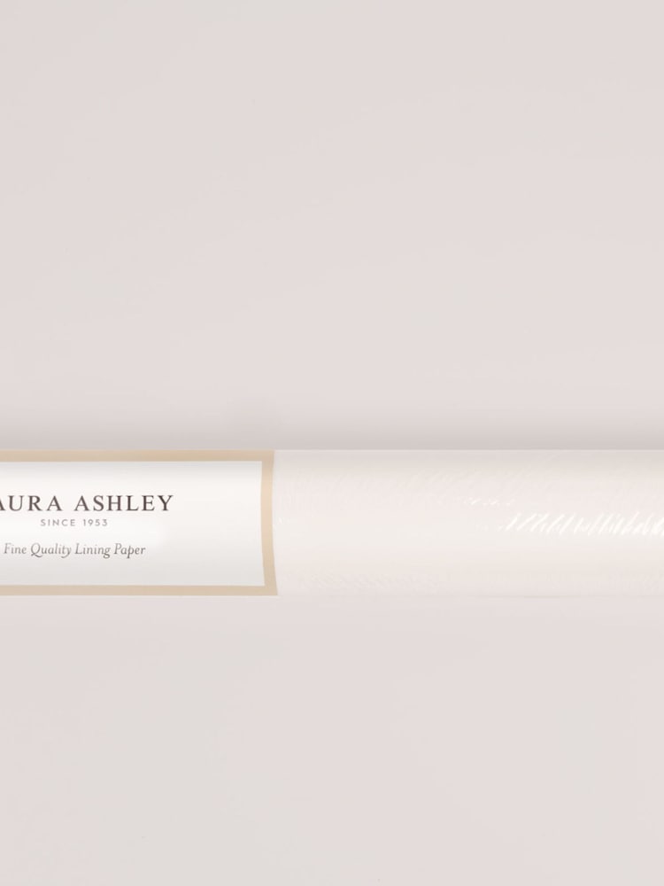 Laura Ashley White Lining Paper 10M Wallpaper - Image 1 of 1
