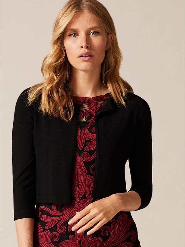 Phase Eight Black Catie Cardigan - Image 1 of 5 Phase Eight Black Catie Cardigan - Image 1 of 5