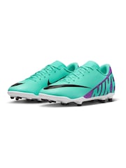 Nike Jr. Green Kids Mercurial Vapor 15 Club Firm Ground Football Boots - Image 6 of 11