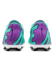 Nike Jr. Green Kids Mercurial Vapor 15 Club Firm Ground Football Boots - Image 7 of 11