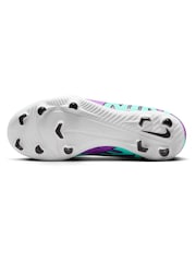 Nike Jr. Green Kids Mercurial Vapor 15 Club Firm Ground Football Boots - Image 8 of 11