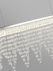 Searchlight Clear Icea LED Crystal Ceiling Light Bar - Image 2 of 2